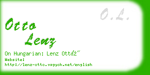 otto lenz business card